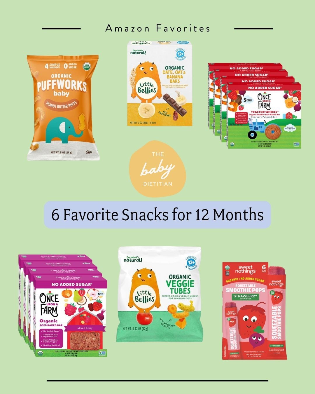 Favorites snacks for 12 month olds! 

#LTKHome #LTKKids #LTKBaby