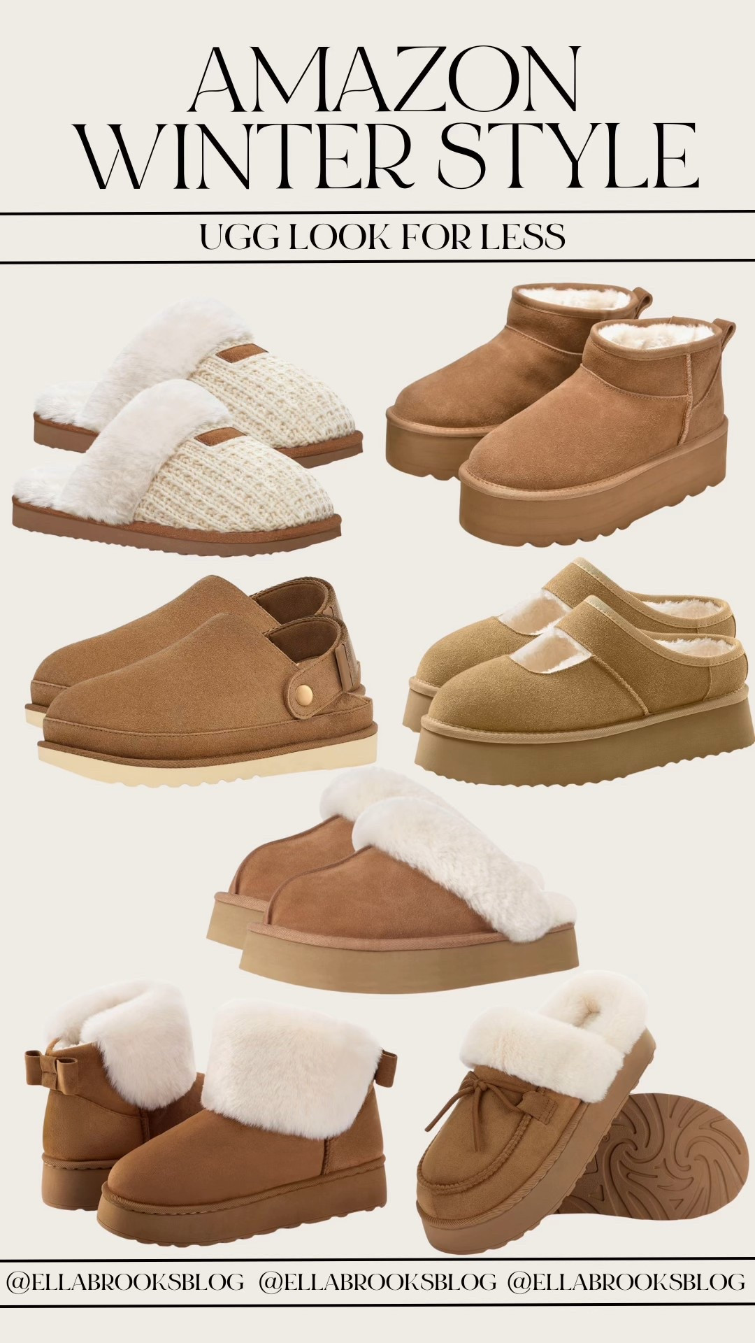 Amazon UGG look for less!

Sherpa boots, Sherpa slippers, platform slip on shoes, winter shoes

#LTKSeasonal #LTKFindsUnder50 #LTKFindsUnder100