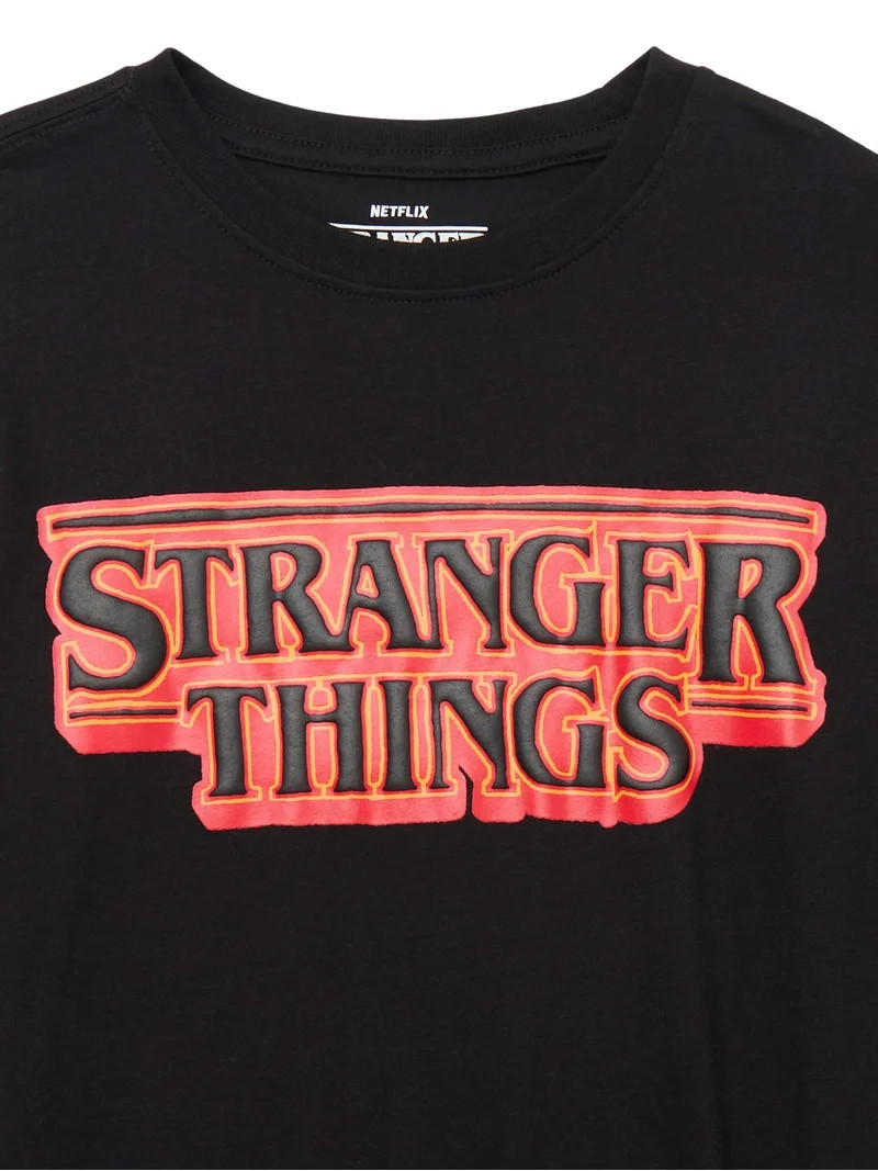 Netflix Boys Stranger Things Logo Graphic T-Shirt, Sizes 4-18 | Walmart (US)