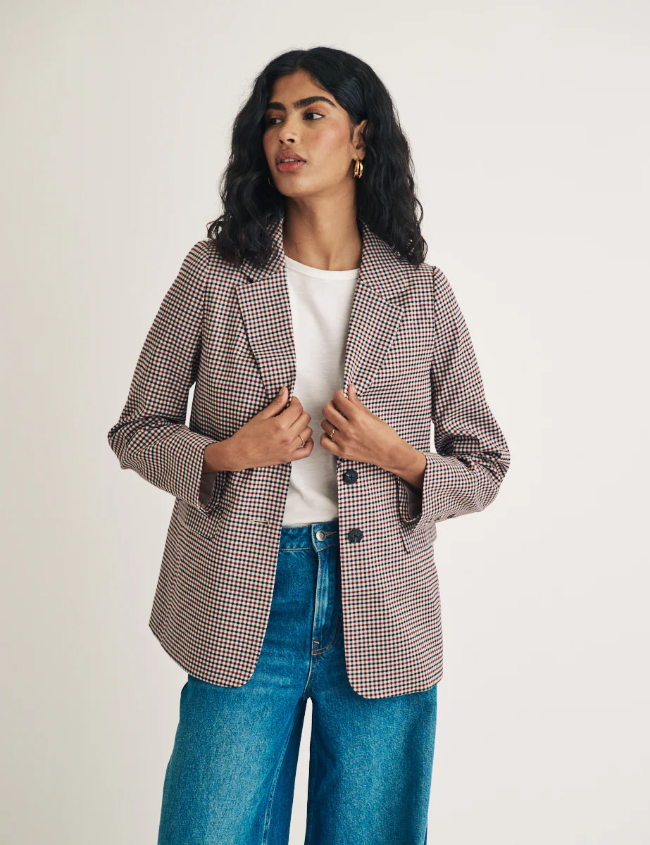 Heritage Check Blazer | Nobody's Child