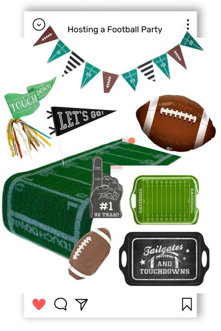 Hosting a football party. Football party. Party decor. Party supplies. 

#LTKSeasonal #LTKfamily #LTKhome