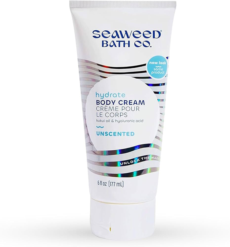 Seaweed Bath Co. Hydrate Body Cream, Unscented, 6 Ounce, Nourishing Hand & Body Lotion Moisturize... | Amazon (US)