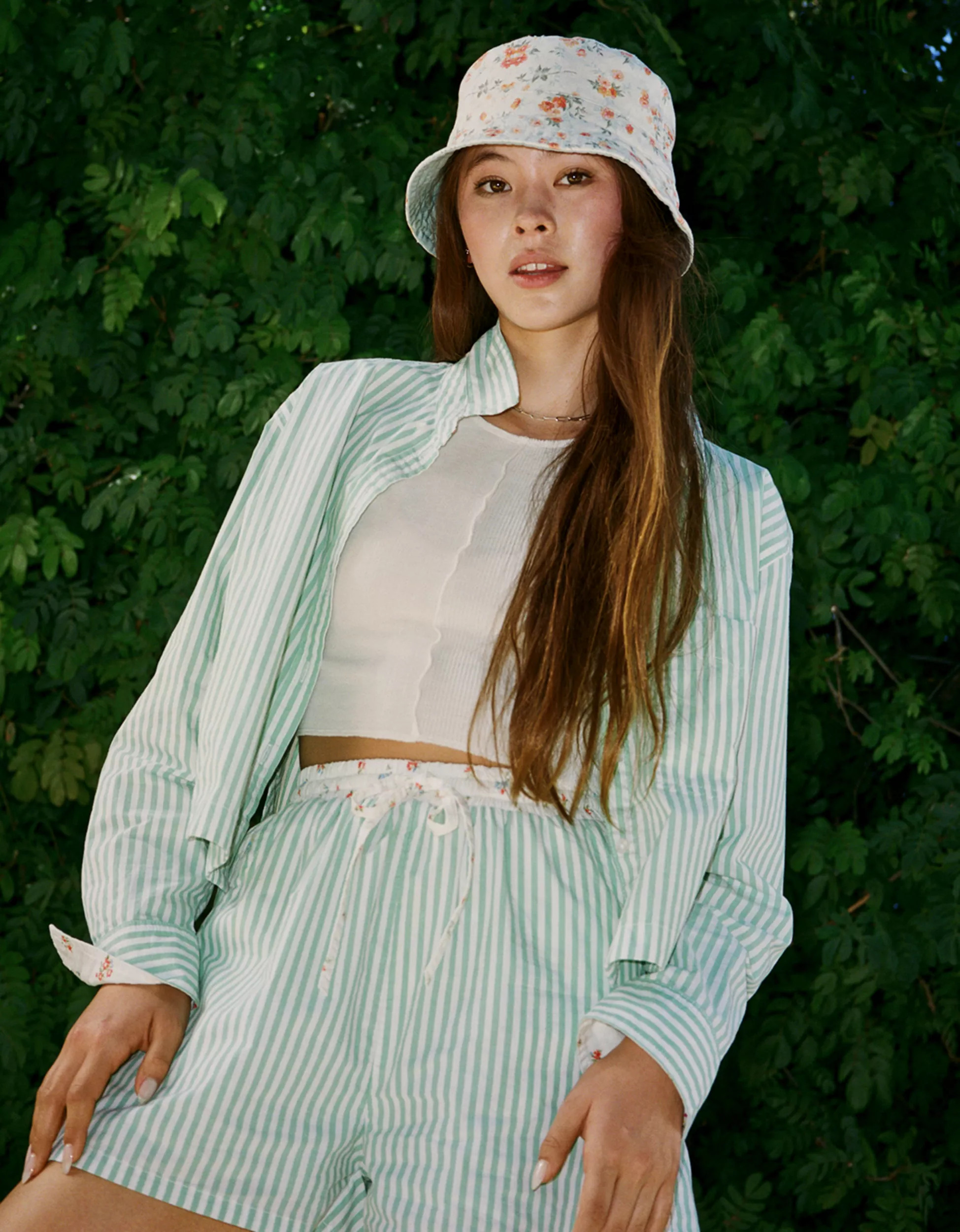 AE Clubhouse Cropped Shirt | American Eagle Outfitters (US & CA)