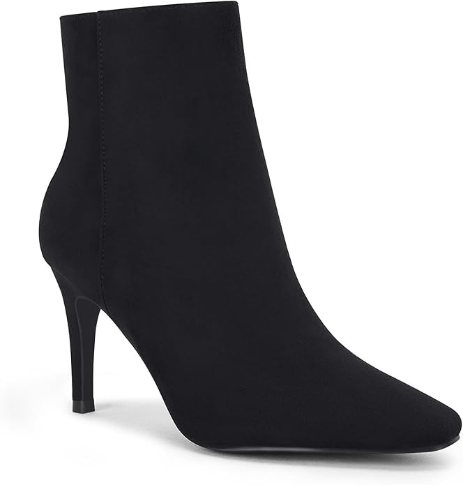 Juliet Holy Womens Ankle Boots Pointed Toe Side Zipper Heeled Booties Party Dress Stiletto Boots | Amazon (US)