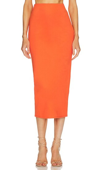 x REVOLVE Amira Midi Skirt in Orange | Revolve Clothing (Global)
