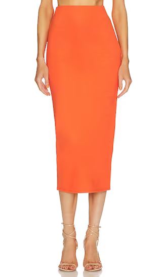 x REVOLVE Amira Midi Skirt in Orange | Revolve Clothing (Global)