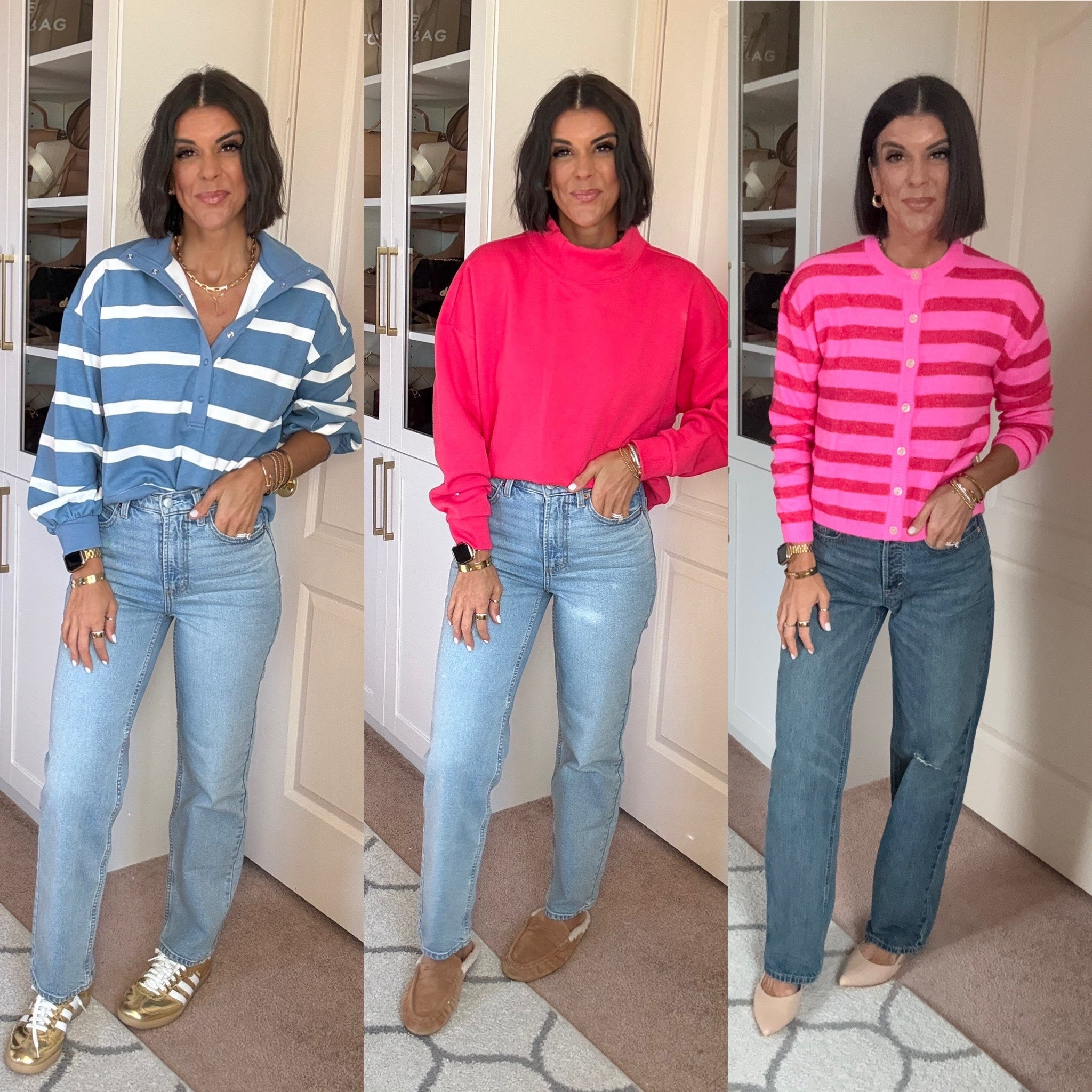 Target pullover are 30% off!!! I’m in size xs in blue, size 2 in others
Size 2 in jeans 

#LTKFindsUnder100 #LTKdayinmylife #LTKSeasonal