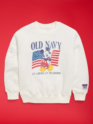 Old Navy x Disney Mickey Mouse Oversized Gender-Neutral Crew-Neck Sweatshirt for Kids | Old Navy (US)