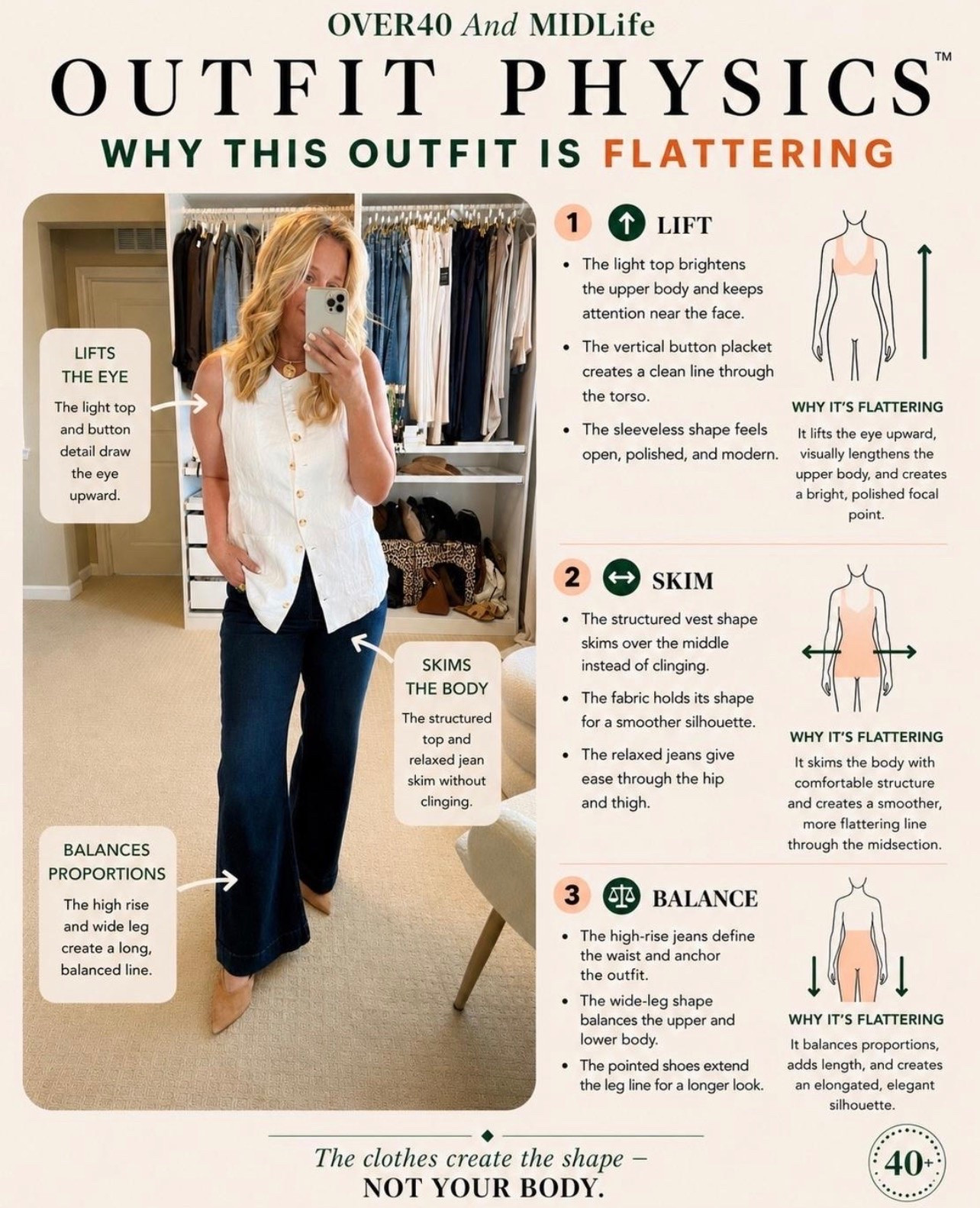 ✨Tap the bell, save and ❤️ start here over 40 fashion, midlife style, midsize fashion and luxury looks for less.  

The Nordstrom Anniversary Sale is the best time to invest in timeless wardrobe essentials, elevated basics, and Outfit Physics™ pieces that make every outfit look better.

⬇️Sizing information:
Jeans 31 petite tts (size down if in between sizes.)
Vest large need medium (size down if in between sizes.) 

The Nordstrom Anniversary Sale isn’t just about buying more.

It’s about buying the right pieces.

Every item I share is hand-picked through my Outfit Physics™ framework—looking at structure, drape, proportion, balance, and how each piece works on a real midlife body.

I don’t just show you what’s on sale. I show you why it’s worth buying, how to style it, and how it helps you build a wardrobe that works together

👑 Helping you look good, feel good.-Lindsey Denver   Check back daily for belly-friendly style, confidence, and Outfit Physics™. 

Nordstrom Anniversary Sale, Nordstrom Anniversary Sale 2026, Nordstrom Sale, Nordstrom Sale Picks, Best Nordstrom Anniversary Sale Finds, Nordstrom Anniversary Sale Must-Haves, Nordstrom Fashion, Nordstrom Clothing, Nordstrom Basics, Wardrobe Essentials, Capsule Wardrobe, Timeless Style, Elevated Basics, Investment Pieces, Cost Per Wear, Nordstrom Jackets, Nordstrom Denim, Nordstrom Sweaters, Nordstrom Shoes, Outfit Physics™



Anti-Pooch Outfits, Belly-Friendly Fashion, Flattering for a Tummy, Midlife Style, Fashion Over 40, Style Over 50, Slimming Outfits, Confidence Dressing, Tummy-Friendly Clothes, Outfit Physics™ for Belly Balance


👑 Helping you look good, feel good.-Lindsey Denver   Check back daily for belly-friendly style, confidence, and Outfit Physics™.

#LTKOver40 #LTKMidsize #LTKSaleAlert

Comment SHOP below to receive a DM with the link to this post on my LTK ⬇ https://liketk.it/6iNeG

Comment SHOP below to receive a DM with the link to this post on my LTK ⬇ https://liketk.it/6iNeR