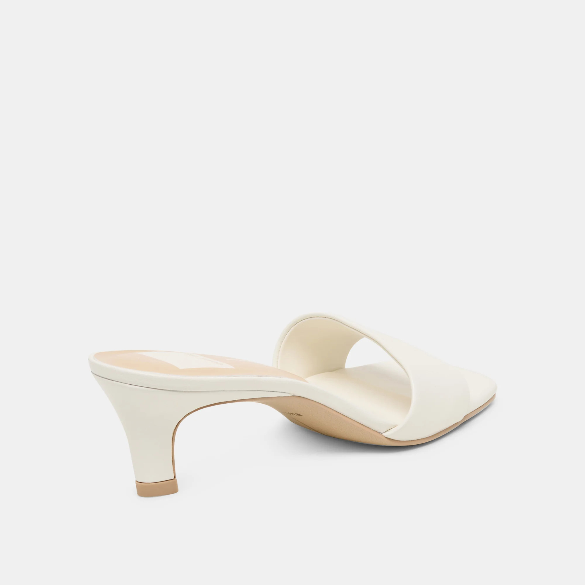 Rexa Heels True White Leather | DolceVita.com
