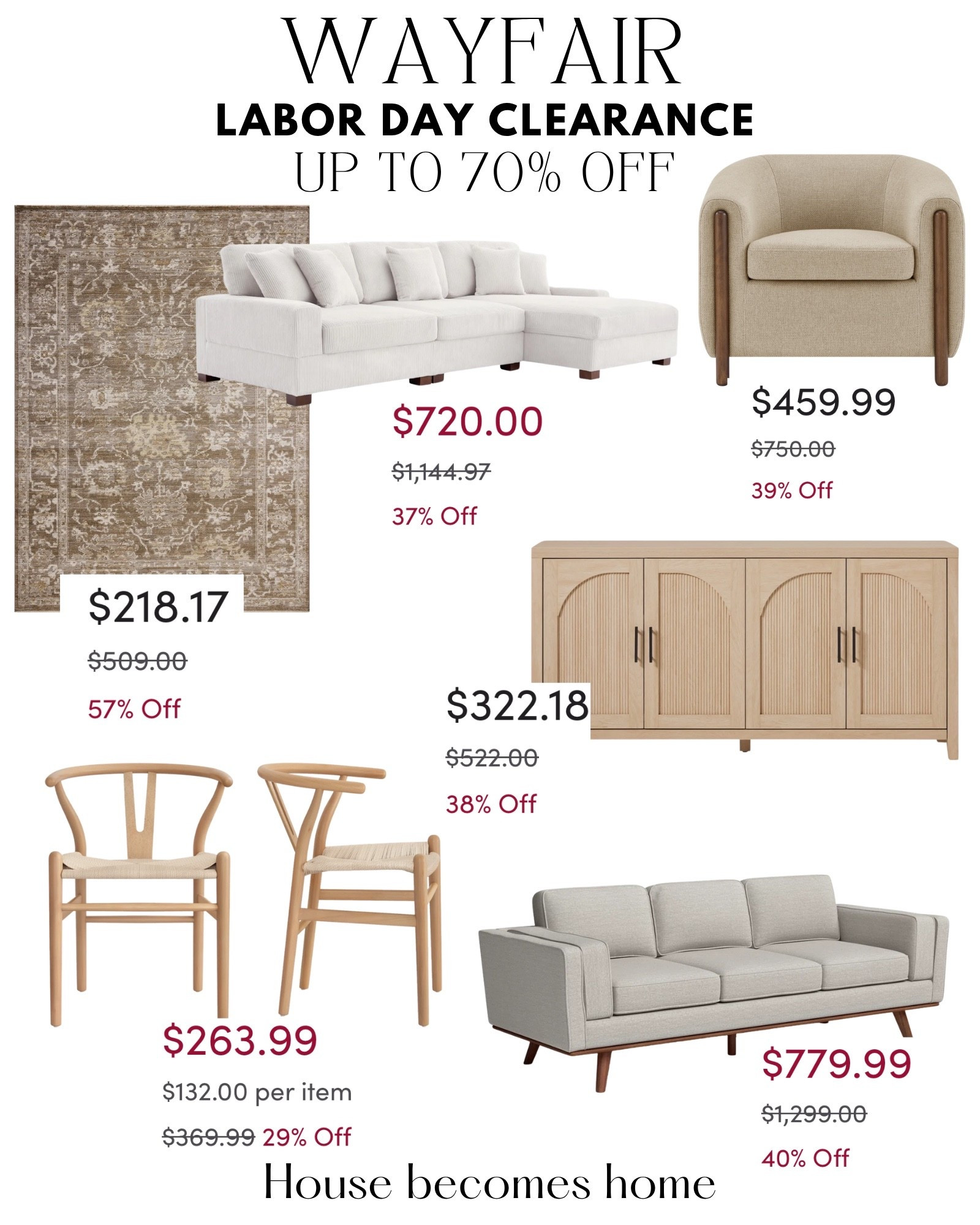 Wayfair Labor Day clearance! Up to 70% off!

#LTKSeasonal #LTKSaleAlert #LTKHome