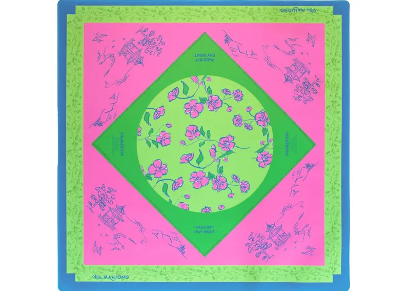 Cherry Blossom Mahjong Mat (Jade) | Etsy (US)