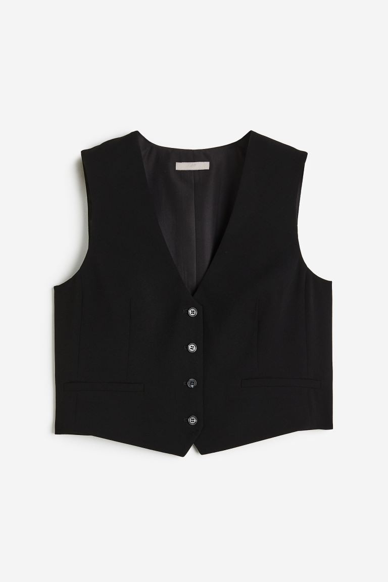 Gilet de costume - Noir - FEMME | H&M FR | H&M (FR, IT, ES, PT, BE)