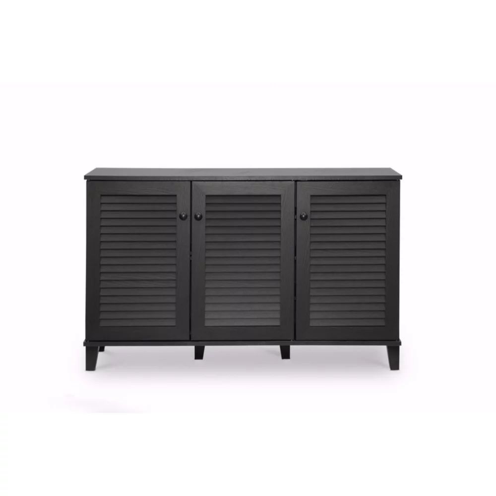 Baxton Studio Warren Espresso Shoe-Storage Cabinet | Walmart (US)