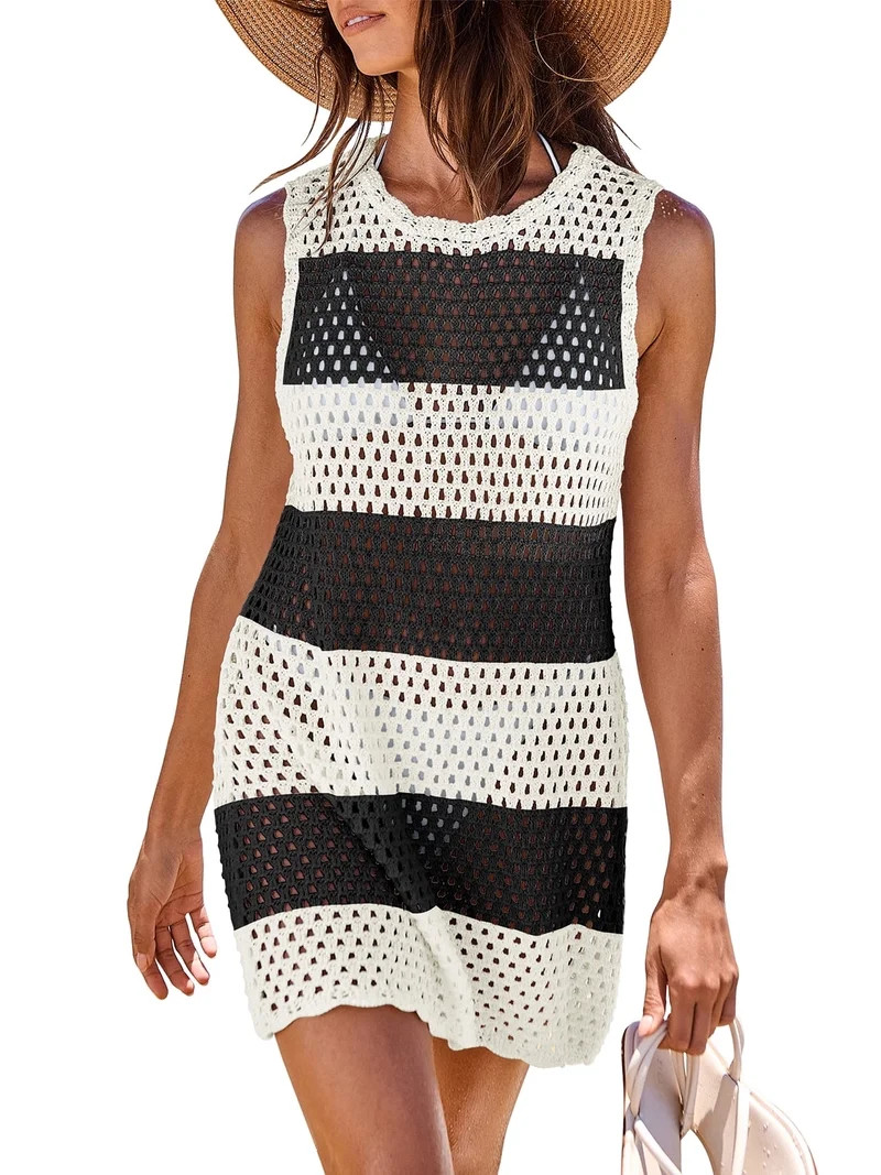 Luniro Women's Swimsuit Cover-ups Knit Crochet Swimwear Beach Bathing Suit Coverup Summer 2026 | Walmart (US)