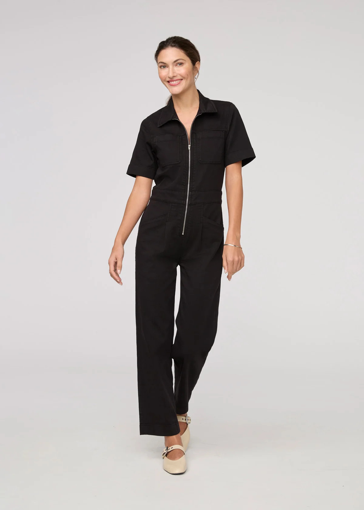 LuxTwill Boiler Suit - Black | DUER