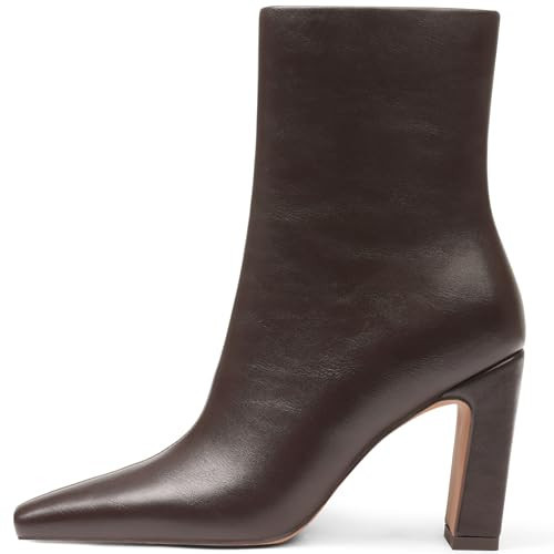 Lovee Cosee Ankle Boots for Women 2025 Chunky Heel Square Toe Heeled Boots with Zipper Comfort Fa... | Amazon (US)
