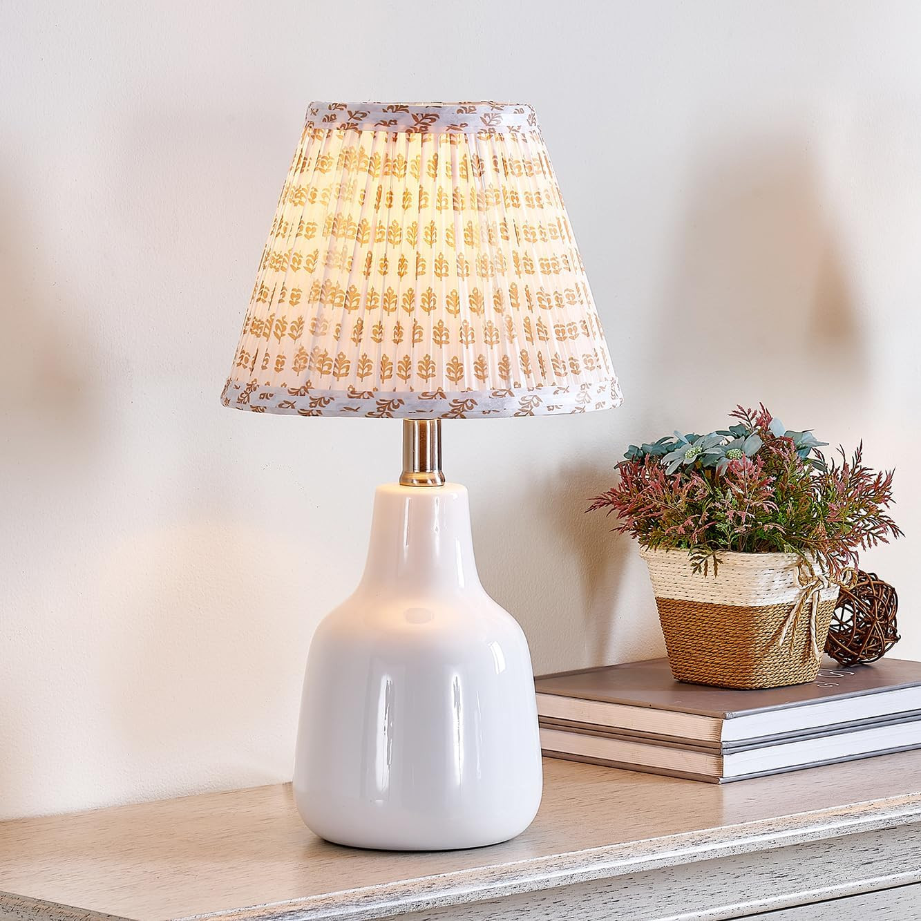 Uno Lamp Shade,Drum Pleated Lamp Shades 5" Top x 9" Bottom x 7" Slant Height,Barrel Small Replace... | Amazon (US)