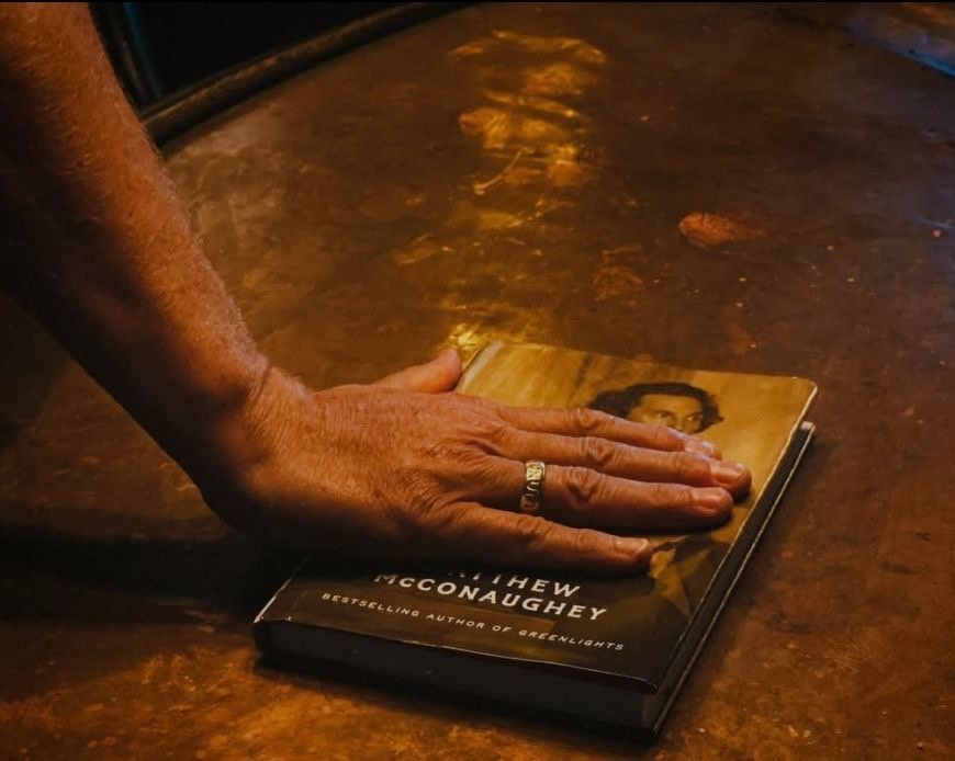 Newest Read!! Poems and Prayers by Matthew McConaughey. Limited stock! 


My prayers are my poems are my prayers.

I’ve always relied on logic to make sense of myself and the world.

A prescriptionist at heart, I’ve always looked to reason to find the rhyme, the practical to get to the mystical, the choreography to find the dance, the proof to get to the truth, and reality to get to the dream.

I’ve been finding that tougher to do lately. It’s more than hard to know what to believe in; it’s hard to believe.

But I don’t want to quit believing, and I don’t want to stop believing in . . . humanity, you, myself, our potential.

I think it’s time for us to flip the script on what’s historically been our means of making sense, and instead open our aperture to enchantment and look to faith, belief, and dreams for our reality.

Let’s sing more than we might make sense, believe in more than the world can conclude, get more impressed with the wow instead of the how, let inspiration interrupt our appointments, dream our way to reality, serve some soul food to our hungry heads, put proof on the shelf for a season, and rhyme our way to reason