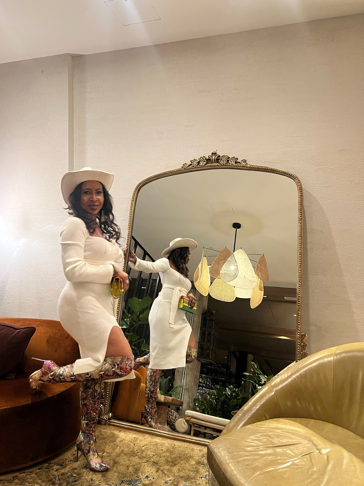 When your sweater dress has a high slit and your boots have a wild side, you know it's a vibe. Holiday season, we're ready for you! 🌟🎄 #SweaterDressSeason #OOTD #Thighhighboots
Note: Dress currently on sale. Wearing a size small. 💋🥰

#LTKStyleTip #LTKCyberWeek #LTKSaleAlert