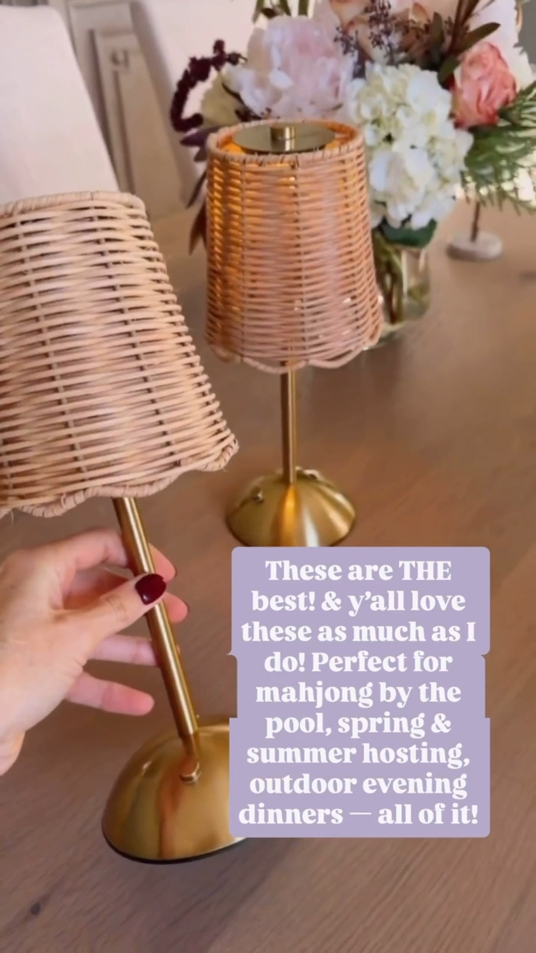 This rattan portable lamp is truly one of my best Walmart finds! I use them all the time, especially when playing mahjong!!

Loverly Grey, Walmart, portable lamp, mahjong, home decor, home finds 

#LTKHome