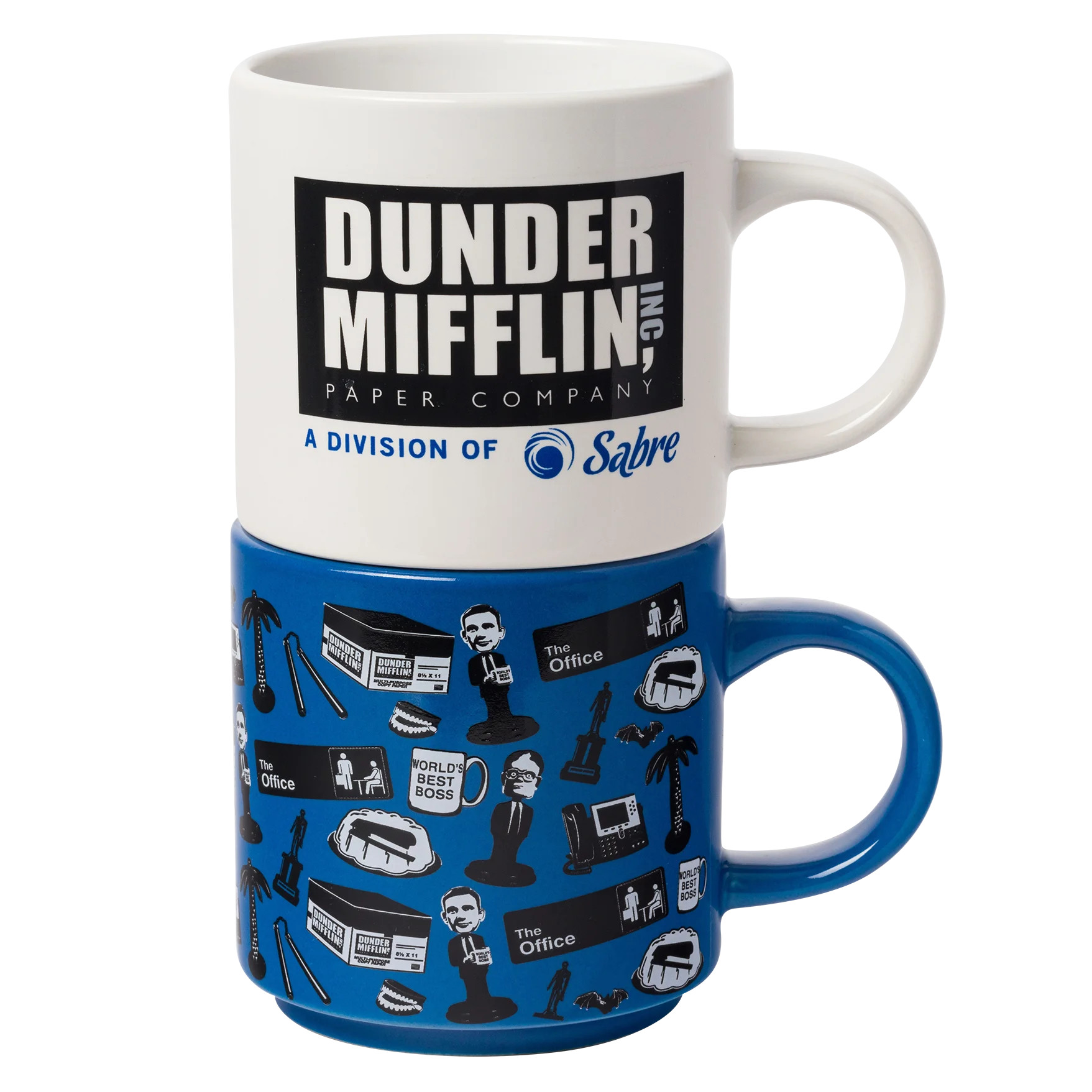 The Office Icons and Logo Ceramic Mug Stack, 2 Pack, 13 oz - Walmart.com | Walmart (US)