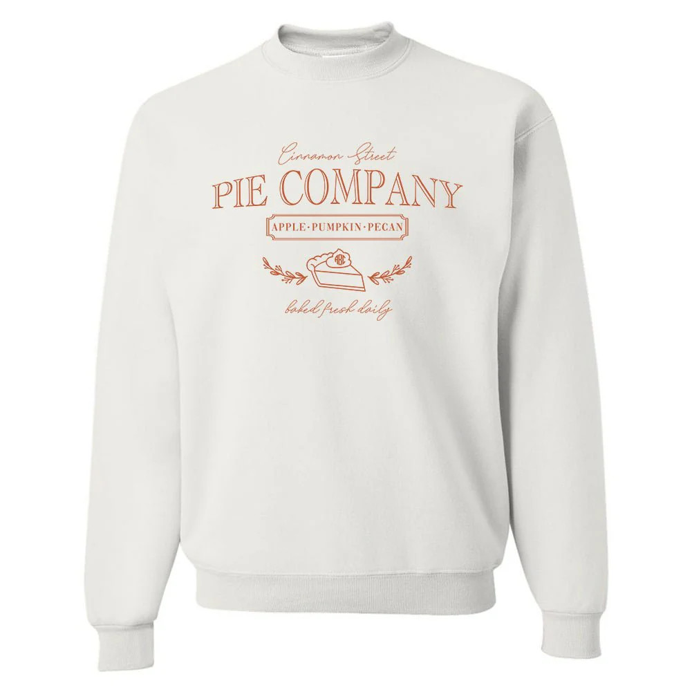 Monogrammed 'Pie Company' Crewneck Sweatshirt | United Monograms