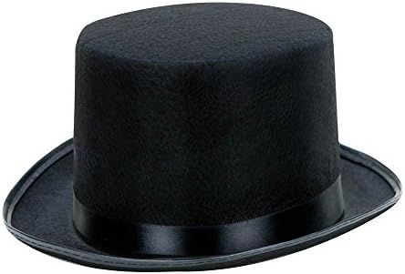 Kangaroo Black Costume Top Hat, Deluxe Black Top Hat Lincoln, Boys Ringmaster Hat, Magician's Hat... | Amazon (US)