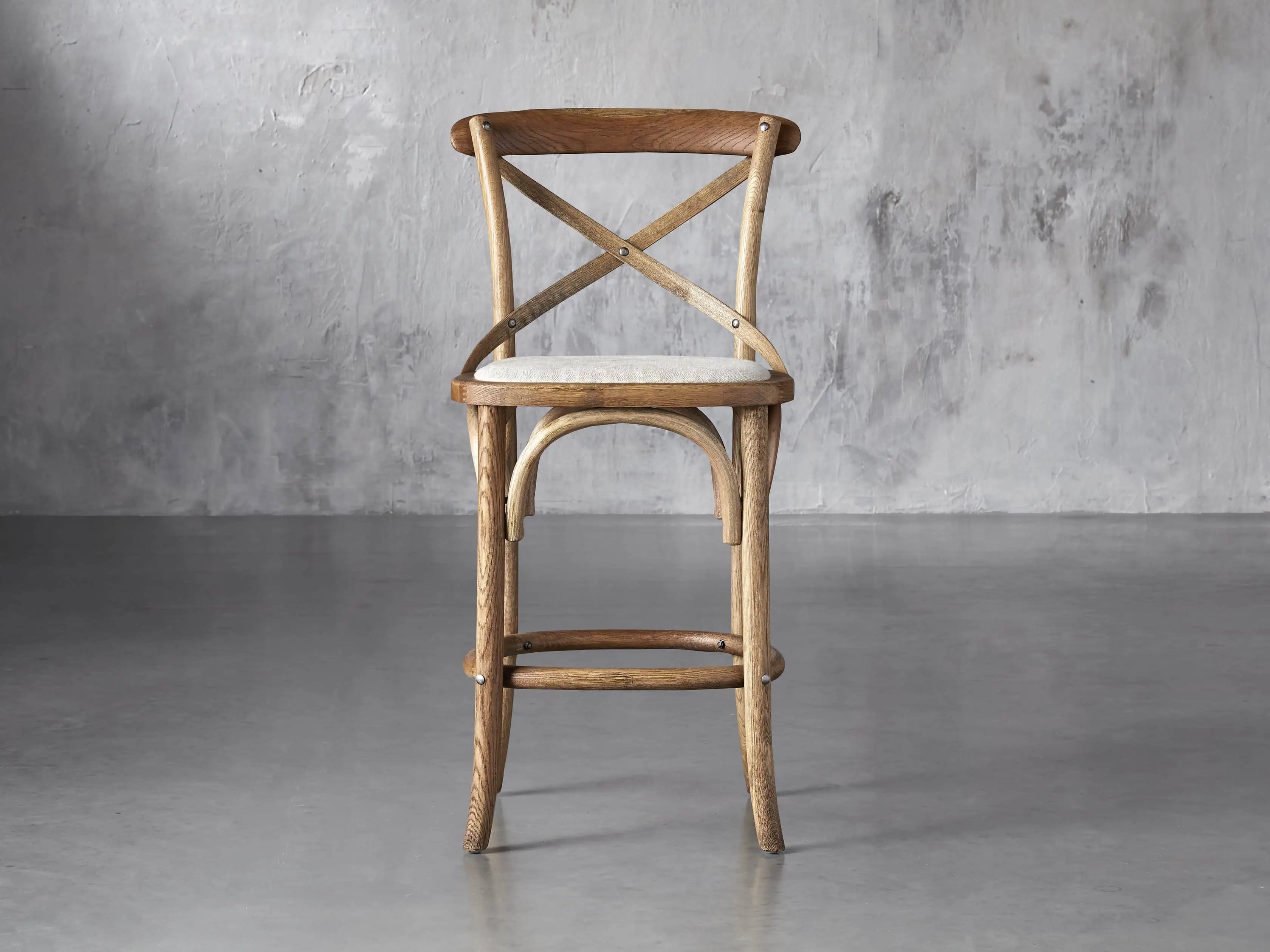 Cadence Counter Stool with Linen Natural Seat | Arhaus