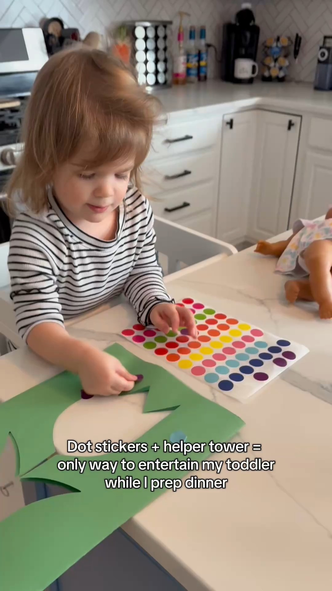 We loveeee our helper tower for our toddler to help us when we’re cooking in the kitchen! Also these dot stickers are a lifesaver & linked my favorite baking sheet 👨🏻‍🍳

#LTKHome #LTKFamily #LTKKids
