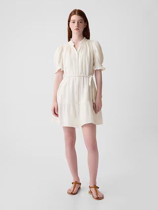 Crinkle Gauze Mini Dress | Gap (US)