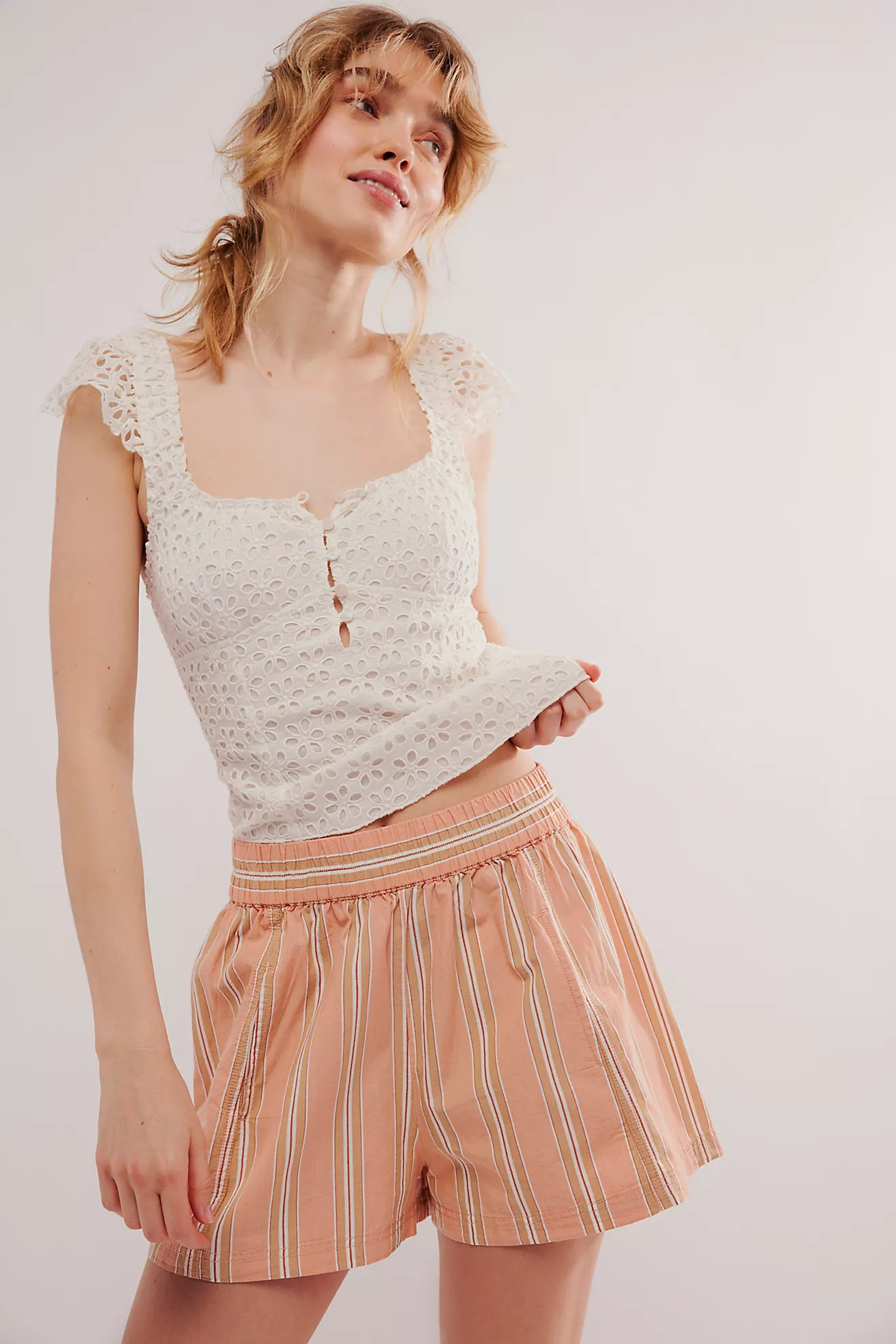 Get Free Striped Pull-On Shorts | Free People (Global - UK&FR Excluded)