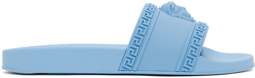 Blue Palazzo Pool Slides | SSENSE