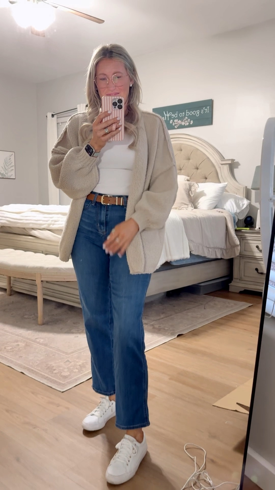 These viral $36 jeans from @target are everything!  They are so comfy and so cute!!  Paired them with this oversized sweater to go volunteer at my kids school! 

#LTKmomlife #LTKootd #LTKFindsUnder50