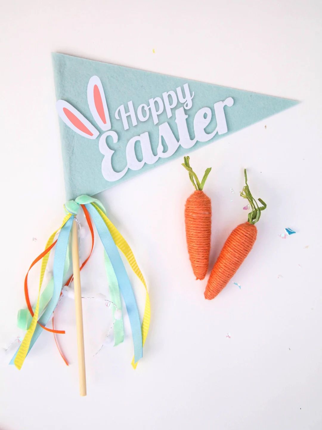 Easter Basket Flag, Hoppy Easter Pennant, Easter Basket Stuffer, Easter Banner, Easter Bunting - ... | Etsy (US)