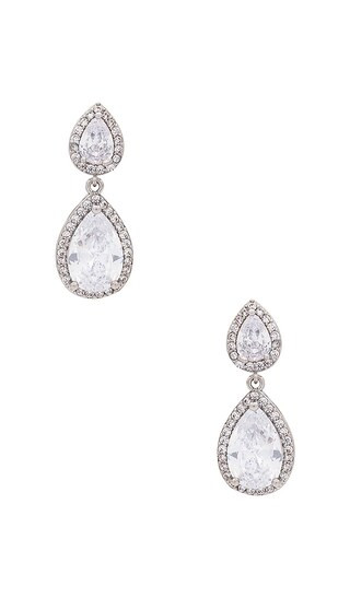 Kamila Drop Earring in Silver | Revolve Clothing (Global)