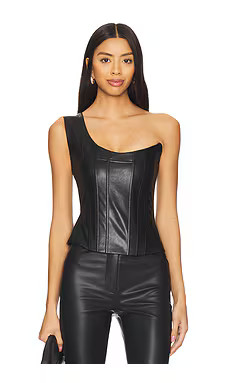 Sketch-Y x REVOLVE Jade Leather Corset in Black from Revolve.com | Revolve Clothing (Global)