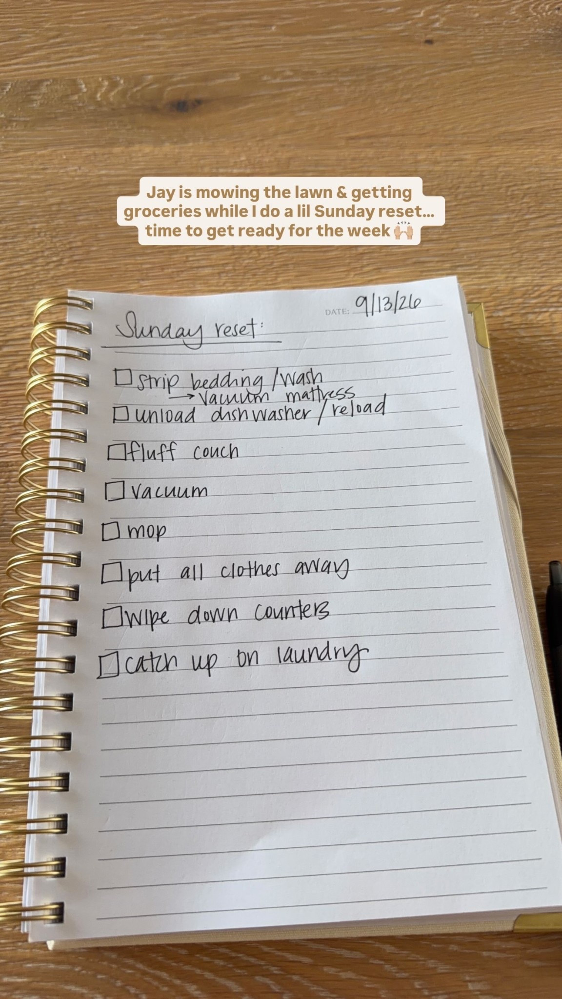 My favorite notebook!

Jay is mowing the lawn & getting groceries while I do a lil Sunday reset… time to get ready for the week 🙌🏼

#LTKdayinmylife #LTKHome #LTKmomlife