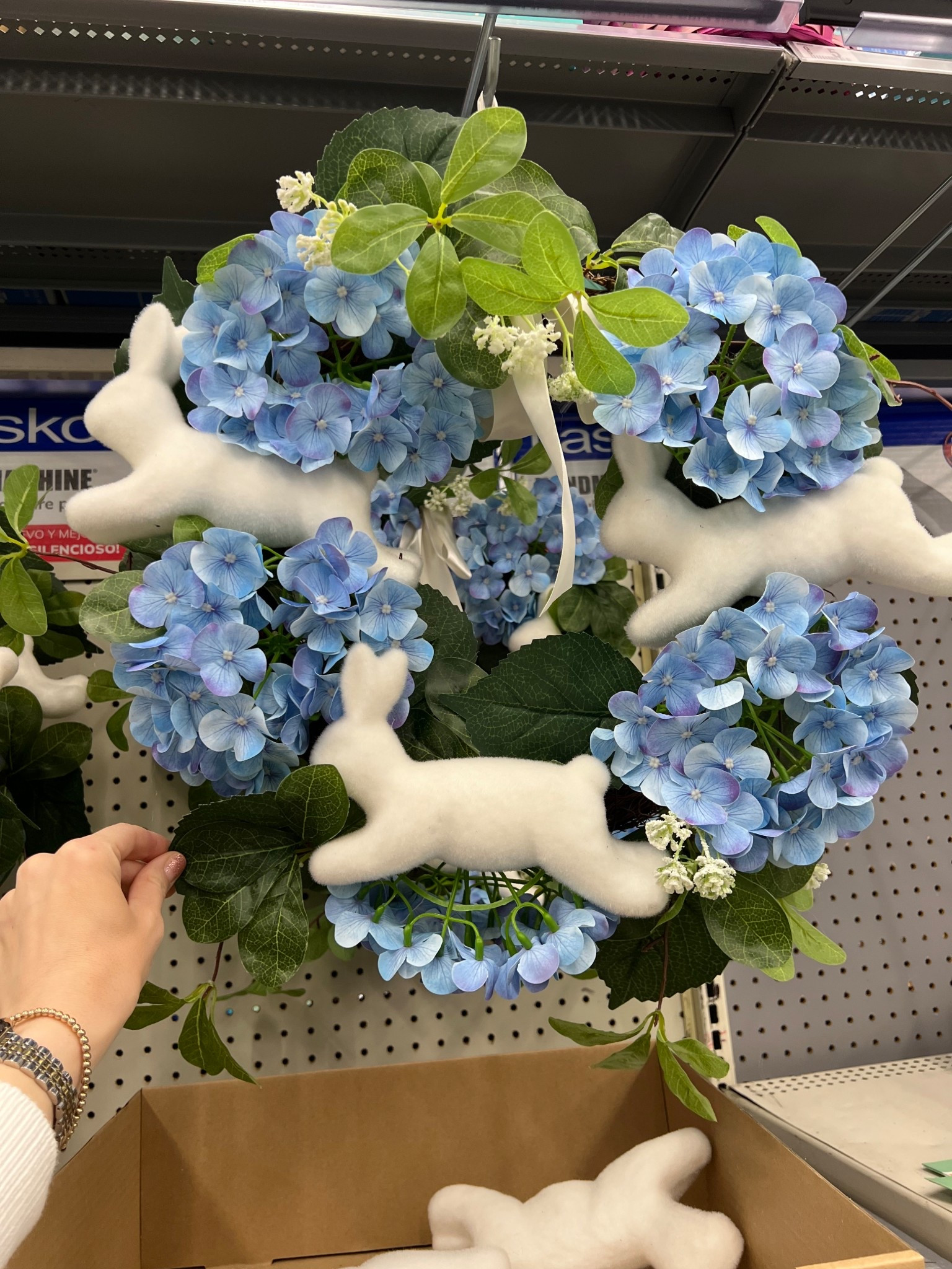 Easter wreath at Walmart! Spring decor 