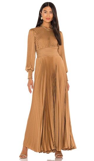 A.L.C. Leah II Dress in Tan. - size 2 (also in 4, 6) | Revolve Clothing (Global)