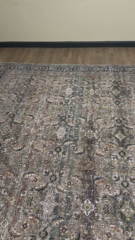 Vintage inspired large rug on a budget! I am shocked at the quality of this rug, no creases because of how it was shipped too! Also non slip & washable 

#LTKHome #LTKStyleTip #LTKVideo
