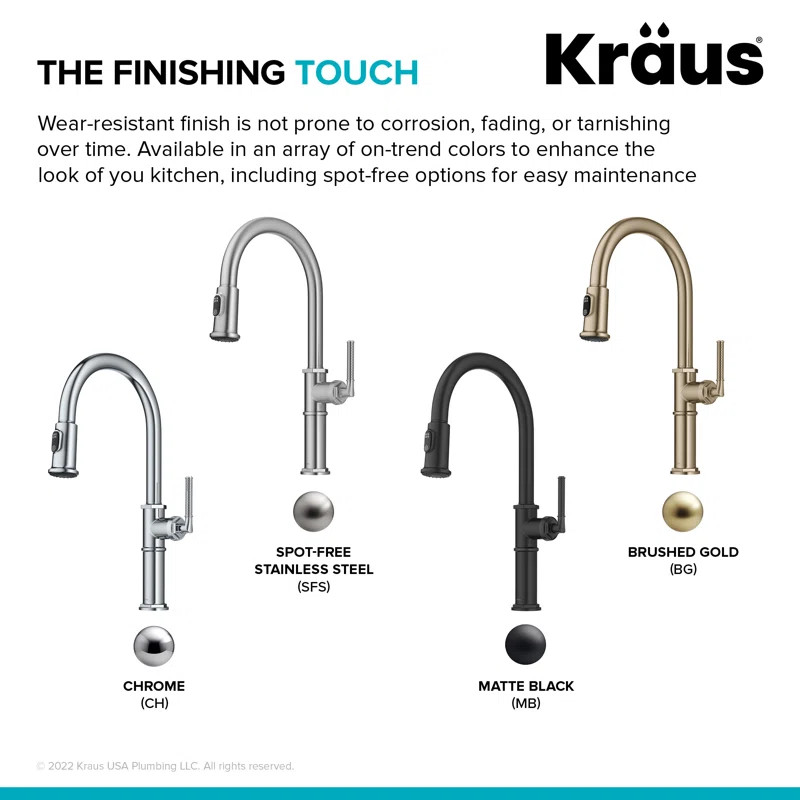KRAUS Allyn Pull-Down Single Handle Kitchen Faucet | Wayfair North America