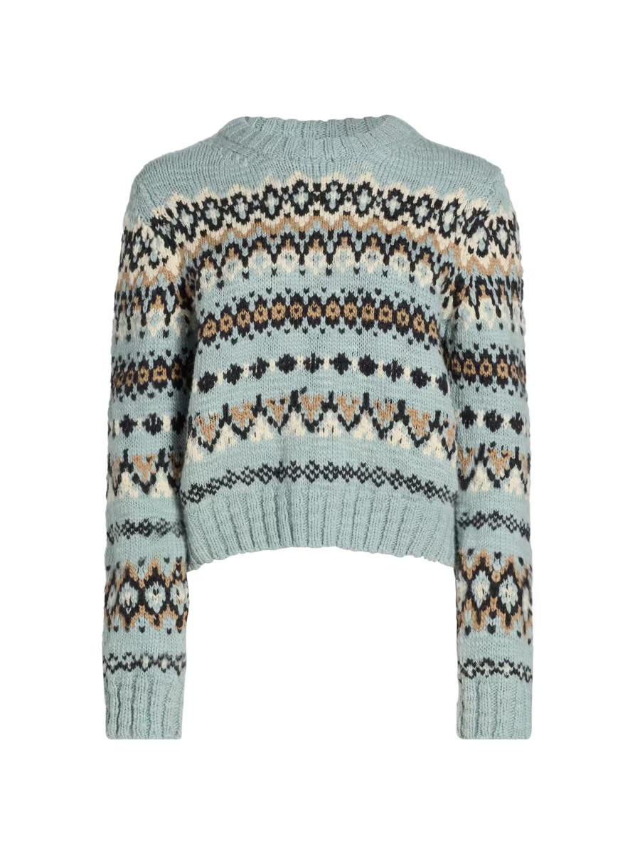 A.L.C. Ella Fair Isle-Style Sweater | Saks Fifth Avenue | Saks Fifth Avenue