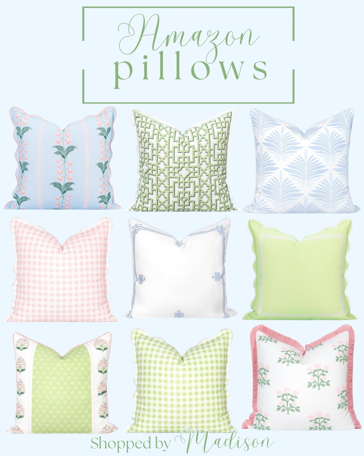 Amazon throw pillows, amazon decor,
Amazon home finds, pink and green pillows, pink and green decor, living room decor, girls room decor, girls room pillows, grand millennial decor

#LTKHome #LTKSeasonal #LTKValentine