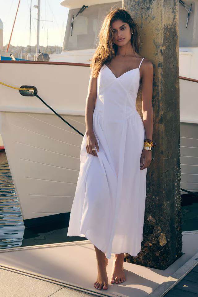 Dropped Waist Maxi Dress | Dynamite Clothing