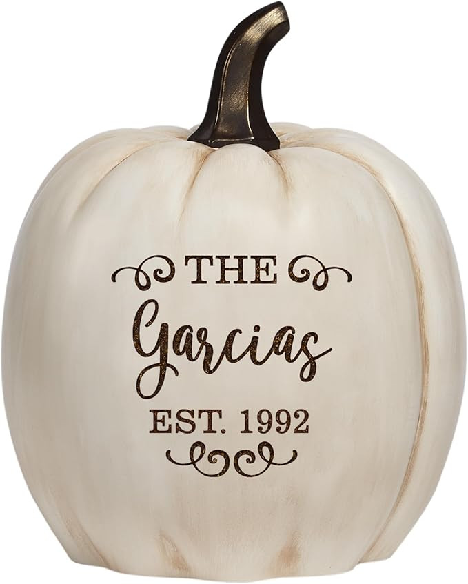 Let's Make Memories Personalized Light Up Pumpkin - Family Name Jack-O-Lantern Halloween Décor -... | Amazon (US)