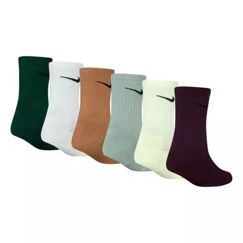 Kids' Nike Performance Basics 6 Pack Crew Socks | Scheels Sports