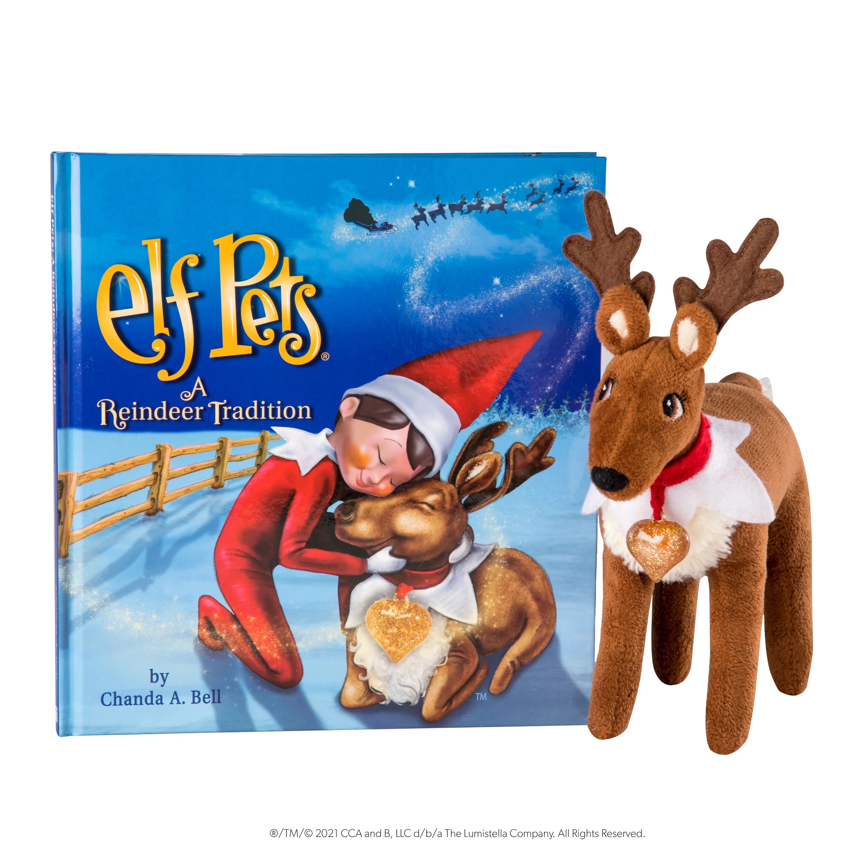 Elf Pets Reindeer Plush Set with Golden Heart Charm & Storybook. From the creators of The Elf on ... | Walmart (US)