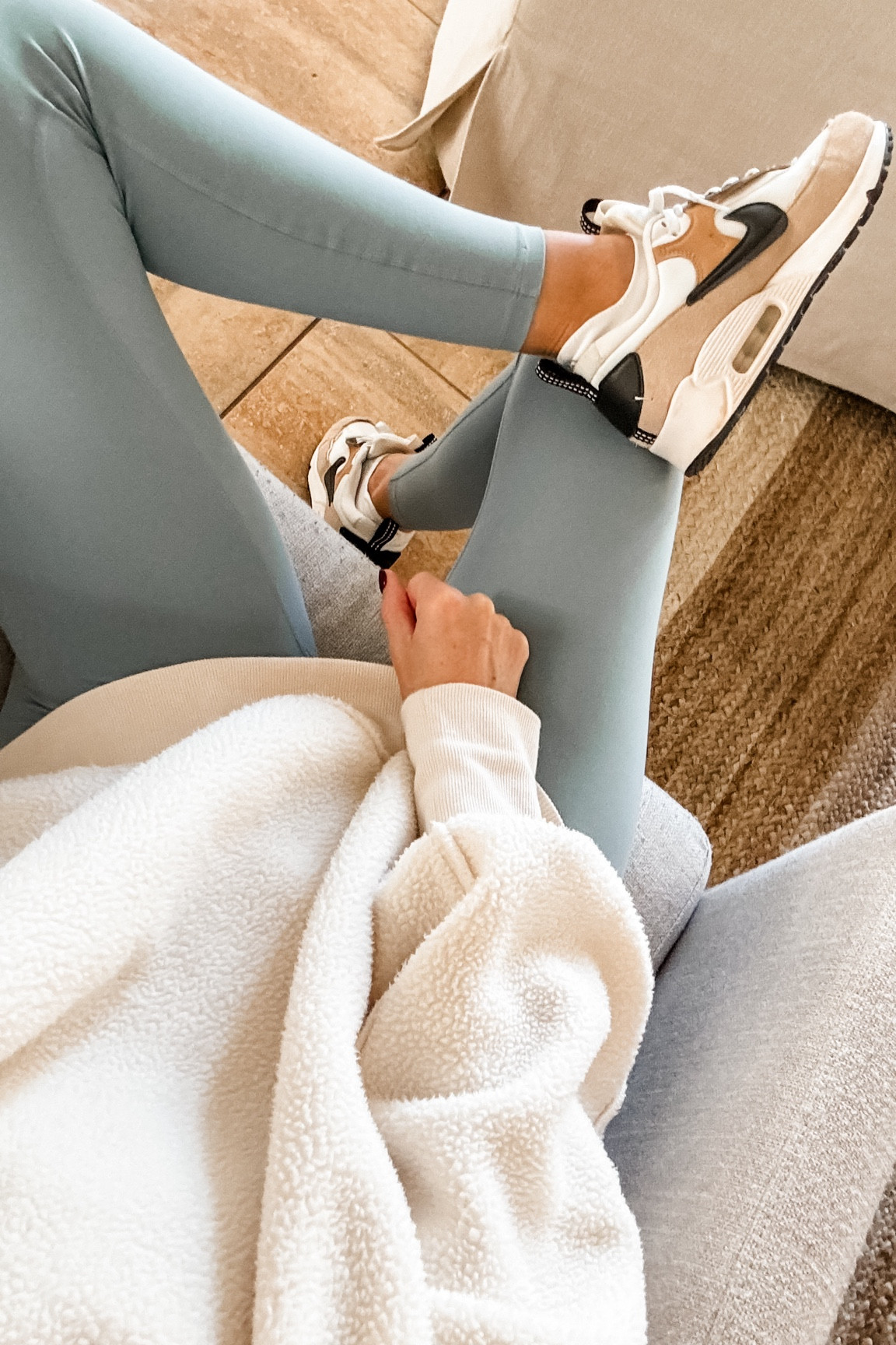 Have been wearing this sweatshirt on repeat, & these leggings are so good! 👏🏼 Perfect weekend outfit! Wearing S in sweatshirt & XS in leggings! 

Loverly Grey, weekend outfit, athleisure, activewear, Target, Anthropologie, travel outfit 

#LTKTravel #LTKStyleTip #LTKSeasonal