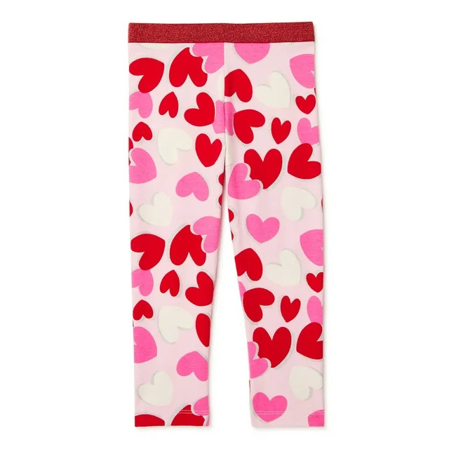 Way To Celebrate Baby & Toddler Girls Valentine's Day Printed Leggings, Sizes 12M-5T - Walmart.co... | Walmart (US)